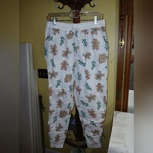 Secret Treasures Gingerbread Christmas Pajama Pants Women’s Medium (8–10)